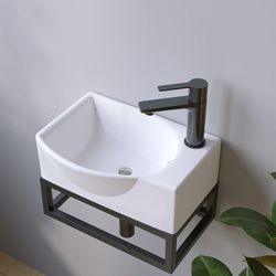 AQUABATOS Waschbecken Aufsatzwaschbecken mit/ohne Hahnloch rund günstig online kaufen
