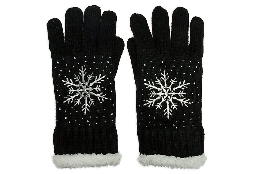 Caspar Strickhandschuhe GLV009 warm gefütterte Damen Strick Handschuhe günstig online kaufen