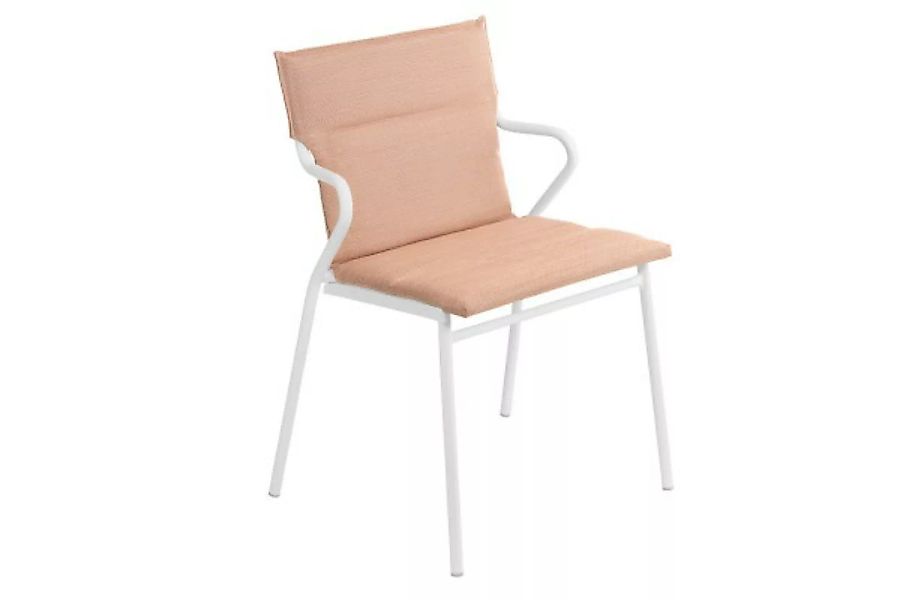 Stuhl mit Armlehne ANCONE Ocre / Gestell Kaolin günstig online kaufen