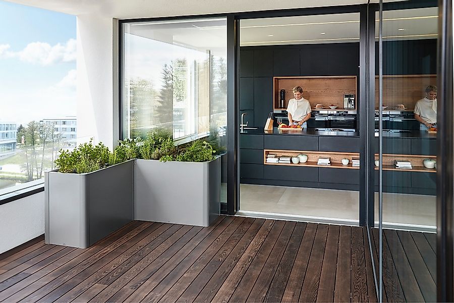 Biohort Hochbeet "BELVEDERE L-Form maxi 1,5, verschiedene Farben" 152x152x7 günstig online kaufen