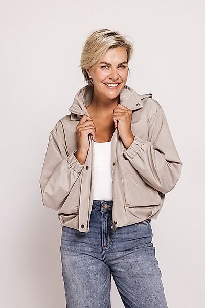 Zhrill Kurzjacke ZHBIRA Kurzjacke mit Kapuze und Reißverschluss günstig online kaufen