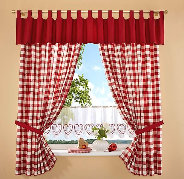 Stickereien Plauen Querbehang "Durach" Schlaufen 1 Stk. tlg. günstig online kaufen