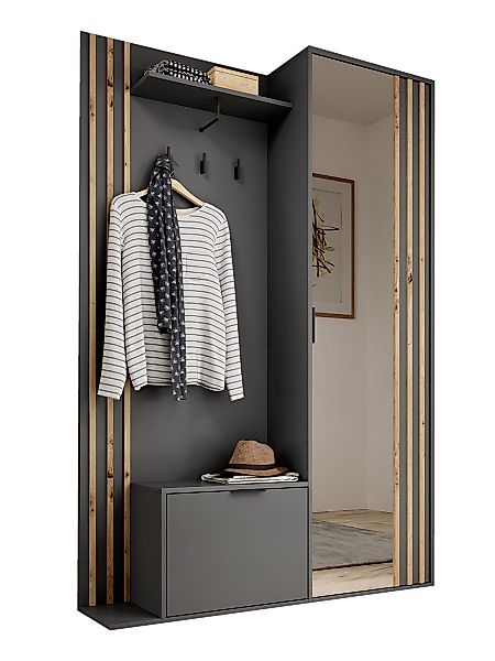 Compleo Garderoben-Set mit Spiegel, Flur Set, günstig online kaufen