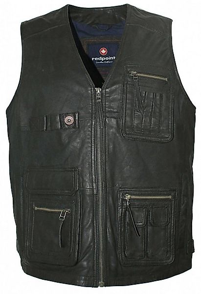 Redpoint Lederweste Redpoint - Herren Lederweste Lammnubuk schwarz günstig online kaufen