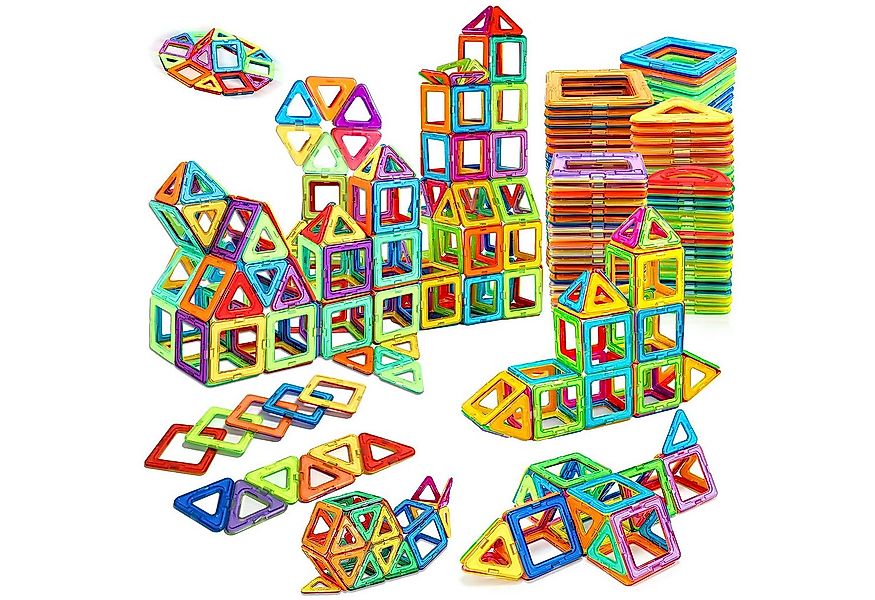 Athlix 84 Magnetbausteine Kinder magnetische 3D-Blöcke Spielsteine Magnetsp günstig online kaufen