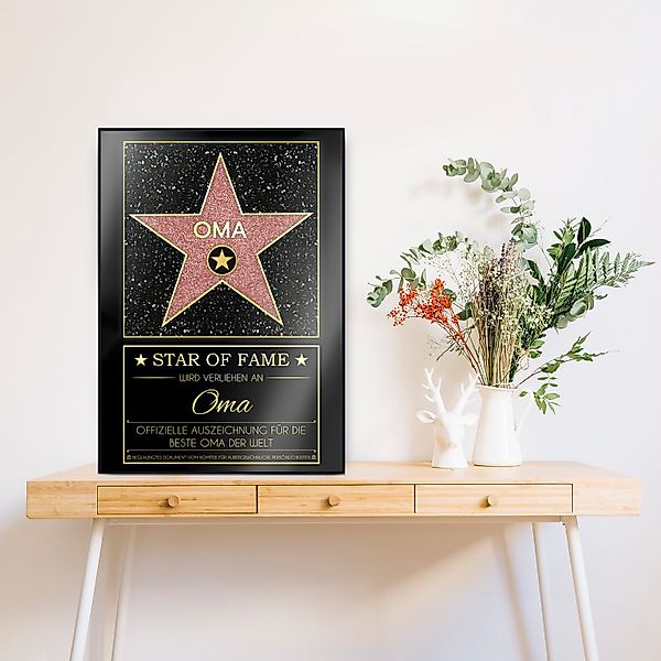 Tigerlino Poster Oma Hollywood Stern Walk günstig online kaufen