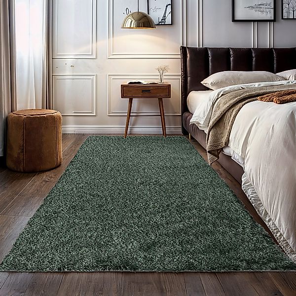 OTTO home Teppich "Banji" rechteckig 37 mm Höhe Uni Farben, weich und flaus günstig online kaufen