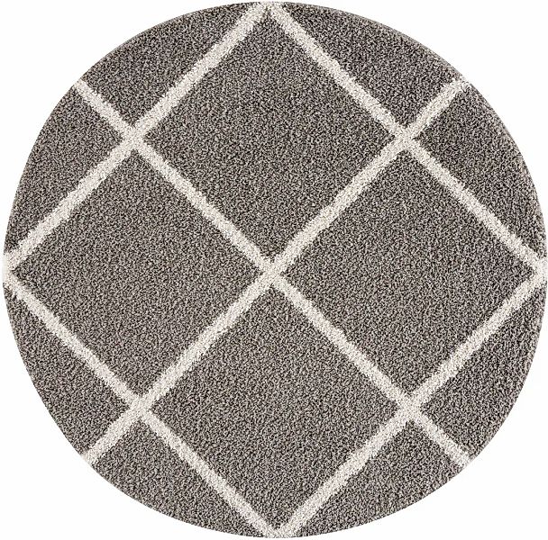 Sanat Hochflor-Teppich "Madrid" rund 30 mm Höhe Wohnzimmer, Langflor, Shagg günstig online kaufen