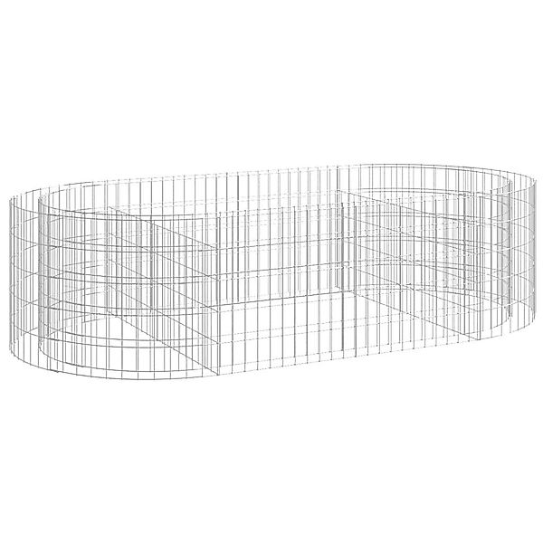 vidaXL Hochbeet Gabionen-Hochbeet Verzinktes Eisen 200x100x50 günstig online kaufen