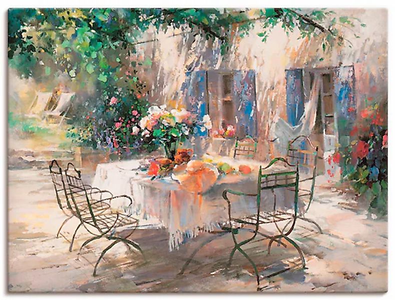 Artland Leinwandbild »Schatten Garten« Garten 1 Stk. tlg. auf Holzrahmen ge günstig online kaufen