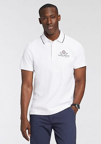DELMAO Poloshirt mit Brustprint günstig online kaufen