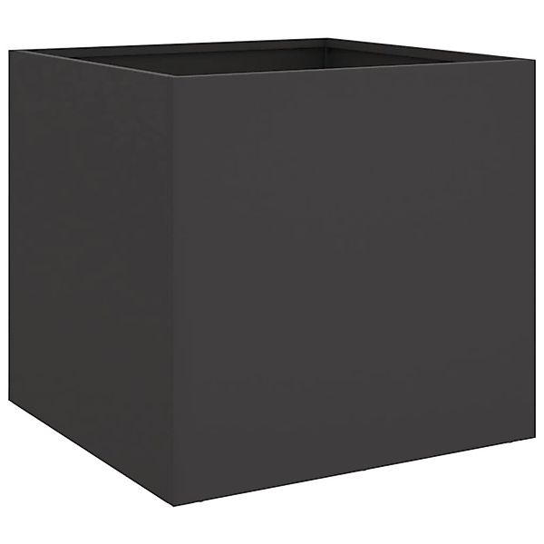 vidaXL Pflanzkübel 2 Stk Schwarz 42x40x39 cm Stahl 841548 günstig online kaufen