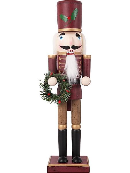 Trend Line Weihnachtsfigur Dekofigur Nussknacker Holz 38 x 9 cm bunt günstig online kaufen