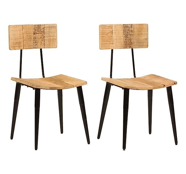 vidaXL Esszimmerstuhl Esszimmerstühle 2 Stk. 44x40x80 cm Massivholz (2 St) günstig online kaufen