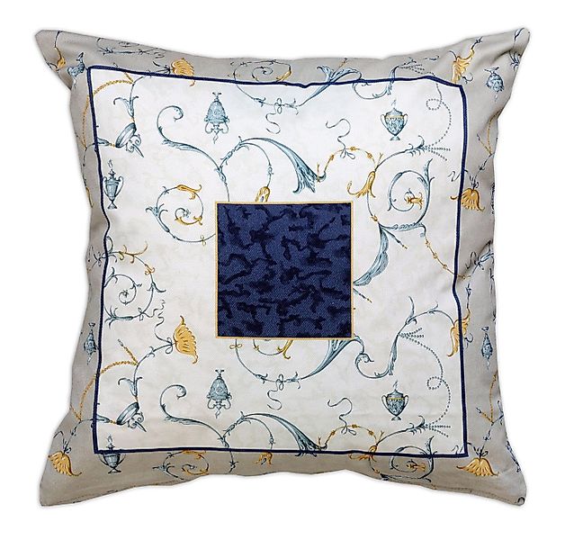 Bassetti Kimono Bassetti Kissenhülle Twill OPLONTIS, B3 Blau 40 x 40 günstig online kaufen