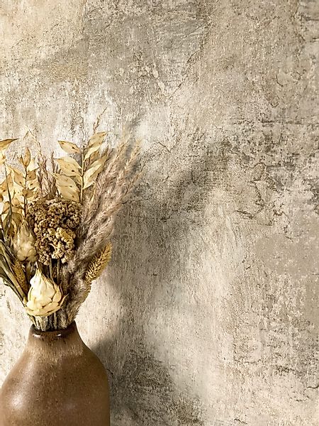Newroom Vliestapete, Beige Tapete Modern Beton günstig online kaufen