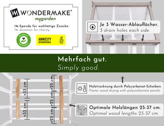 WONDERMAKE Kaminholzregal Holz mit Dach außen günstig online kaufen