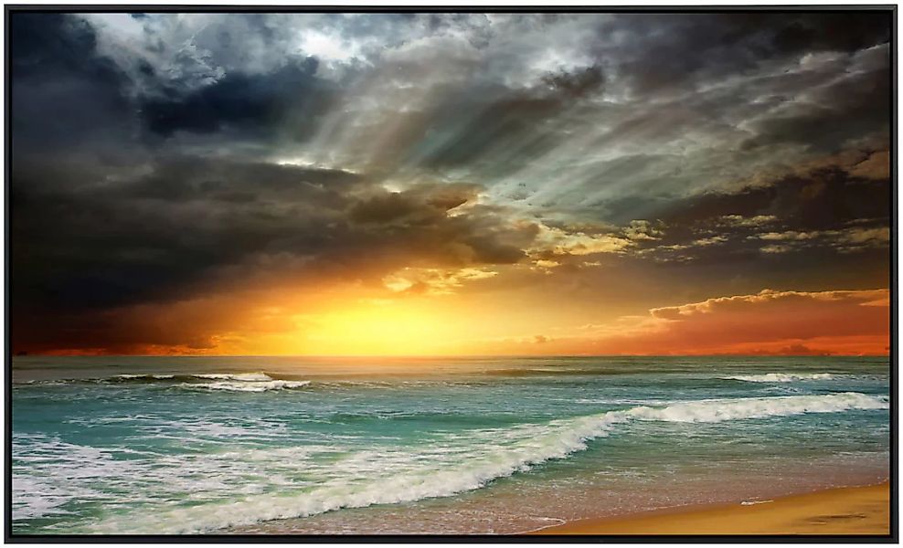 Papermoon Infrarotheizung »Folly Beach Sonnenuntergang« günstig online kaufen