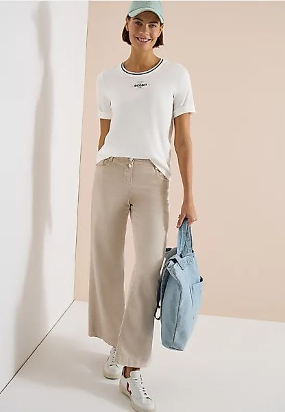 CECIL T-Shirt mit Rippdetails günstig online kaufen