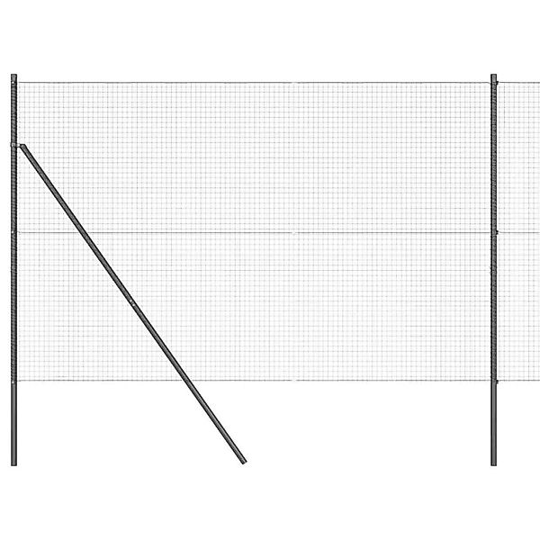 vidaXL Zaunpfosten Grau 25 x 1,6 m 25 x 25 mm Gitter Stahl und PVC 3351861 günstig online kaufen