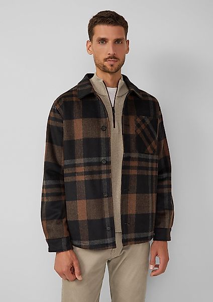 s.Oliver Hemdjacke Outdoor-Jacke Kariertes Overshirt mit günstig online kaufen