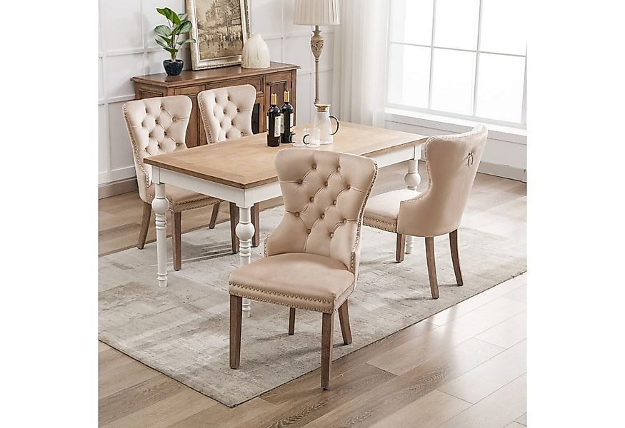 Flieks Esszimmerstuhl (Set, 4 St), 4er Set Polsterstühle Küchenstühle Wohnz günstig online kaufen