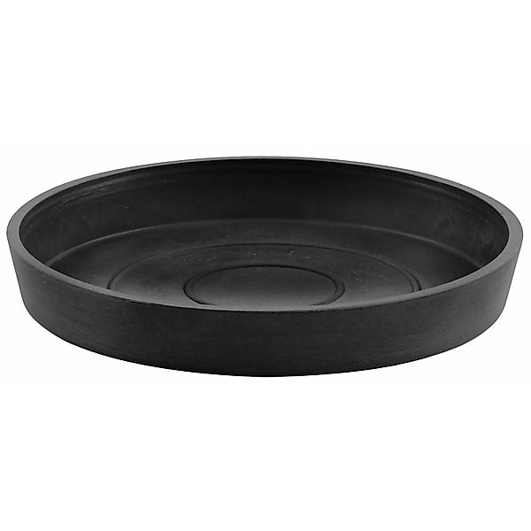 ECOPOTS Blumentopfuntersetzer ROUND SAUCER Dark Grey, BxTxH: 18x18x2,5 cm günstig online kaufen