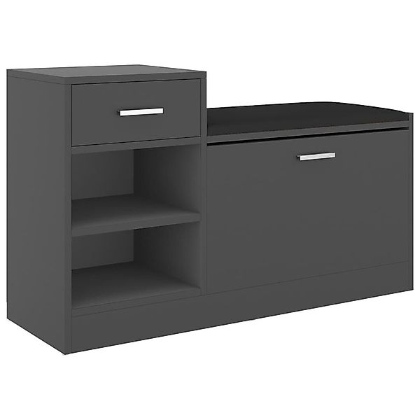 vidaXL Schuhregal Schuhbank Grau 94,5x31x57 cm günstig online kaufen