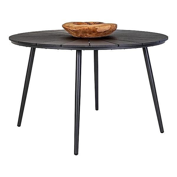 ebuy24 Atlanta Gartentisch Ø120cm Nonwood Schwarz günstig online kaufen