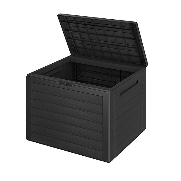 Gartenbox Lille 190L Anthrazit in Holzoptik wetterfest abschließbar günstig online kaufen