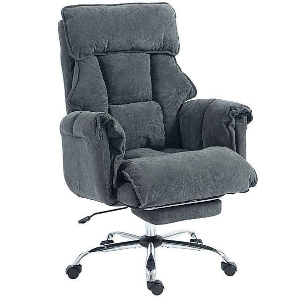 HOMCOM Bürostuhl Schreibtischstuhl mit Lendenwirbelstütze, Armlehne, Fußstü günstig online kaufen