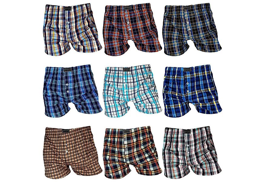 TEXEMP Webboxer 5er - 10er Pack Herren Boxershorts Webboxer Baumwolle Boxer günstig online kaufen