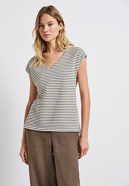 STREET ONE T-Shirt aus softem Materialmix günstig online kaufen