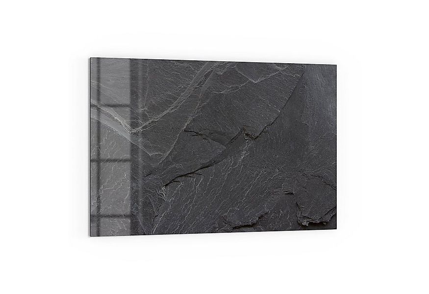 DEQORI Küchenrückwand 'Schiefersteinoptik', Glas Spritzschutz Badrückwand H günstig online kaufen