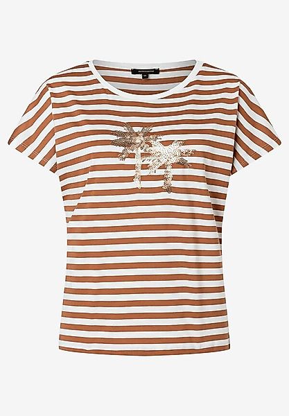 Streifenshirt, hellbraun/weiß, Sommer-Kollektion günstig online kaufen