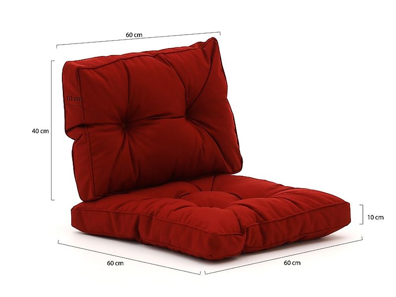 Madison Florance Loungekissenset Rücken ca. 60x40 cm Sitz ca. 60x60 cm 2-Te günstig online kaufen