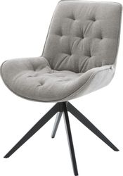 DELIFE Polsterstuhl Taimi-Flex, Kreuzgestell breit Schwarz günstig online kaufen