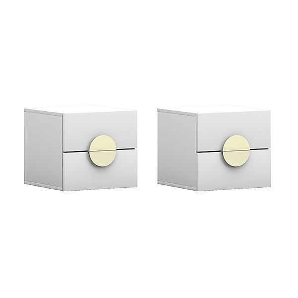 MOEBLO Nachttisch Lumine (Beistelltisch Schlafzimmer, 2-St., günstig online kaufen