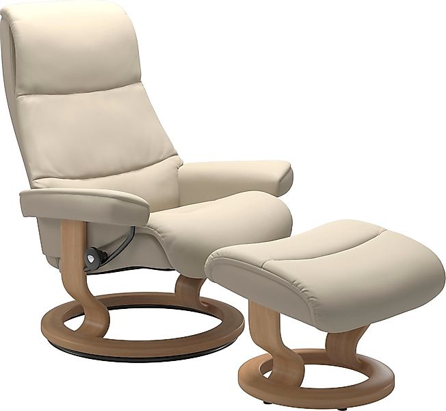 Stressless Relaxsessel "View" Set, Relaxsessel mit Hocker, mit Classic Base günstig online kaufen