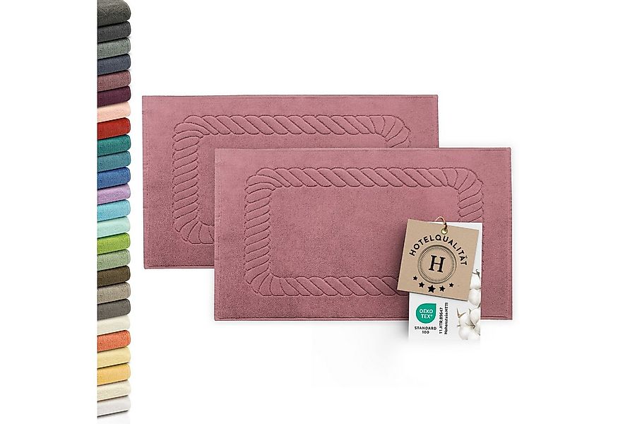 ZOLLNER Badematte, langlebig, saugfähig, kochfest, fußbodenheizunggeignet, günstig online kaufen