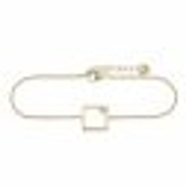 Armband 925 Sterling Silber gelb vergoldet Rechteck Zirkonia günstig online kaufen