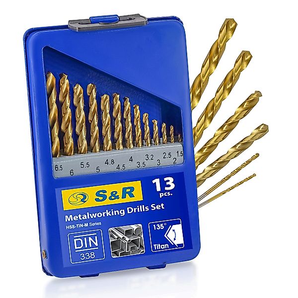 S&R Metallbohrer Bohrerset HSS-G, Präzisionsbohrer für günstig online kaufen