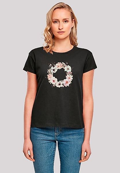 F4NT4STIC T-Shirt Rosa Blumenkranz Premium Qualität günstig online kaufen