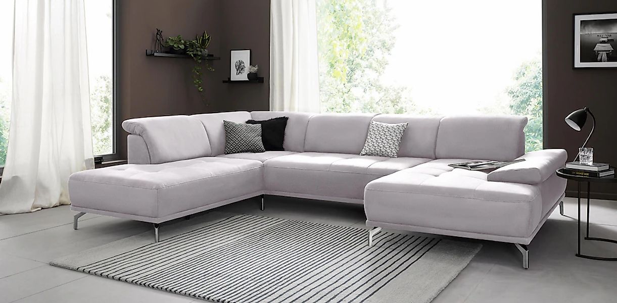 Home affaire Wohnlandschaft "Caluna" Inkl.Sitztiefenverstellung, wahlweise günstig online kaufen