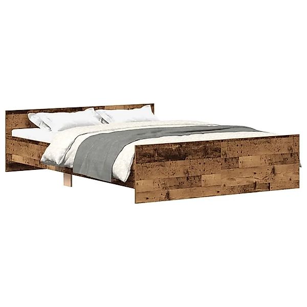 vidaXL Bettgestell Ohne Matratze Altholz-Optik 120x200cm Holzwerkstoff 3328 günstig online kaufen