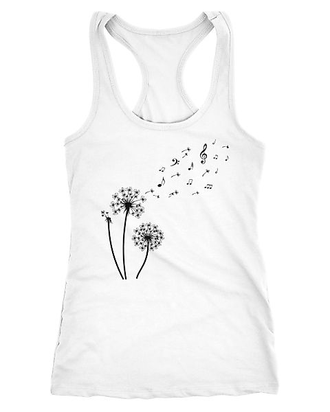 Neverless Tanktop Damen Tank-Top Pusteblume Musiknoten günstig online kaufen