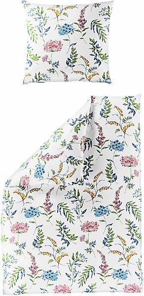 BIERBAUM Bettwäsche "3643" 2 Stk. Mako-Satin, 100 % Baumwolle, pflegeleicht günstig online kaufen