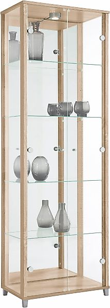 fif möbel Vitrine "OPTIMA", Standvitrine, Vitrinenschrank, Glasvitrine, Sam günstig online kaufen