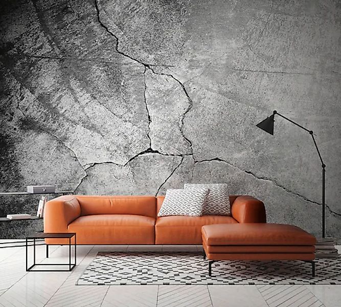 A.S. Création Vliestapete »Fototapete Betonriss Grau Industrial« matt struk günstig online kaufen