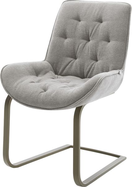 DELIFE Polsterstuhl Taimi-Flex, Freischwinger flach Effektfinish günstig online kaufen